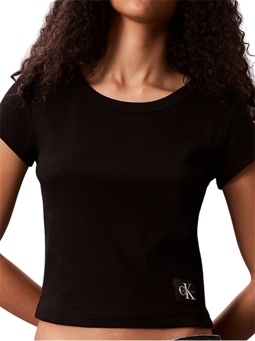 T-shirt a costine in cotone Calvin Klein Jeans | LV047C200GUB1